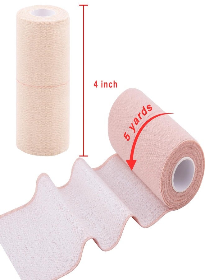 BQTQ 18 Rolls Elastic Tape Adhesive Elastic Bandage Wrap 4 inch Stretch Bandage Wraps Elastic Adhesive Tapes for Wrist Ankle Swelling Sprains - Image 2